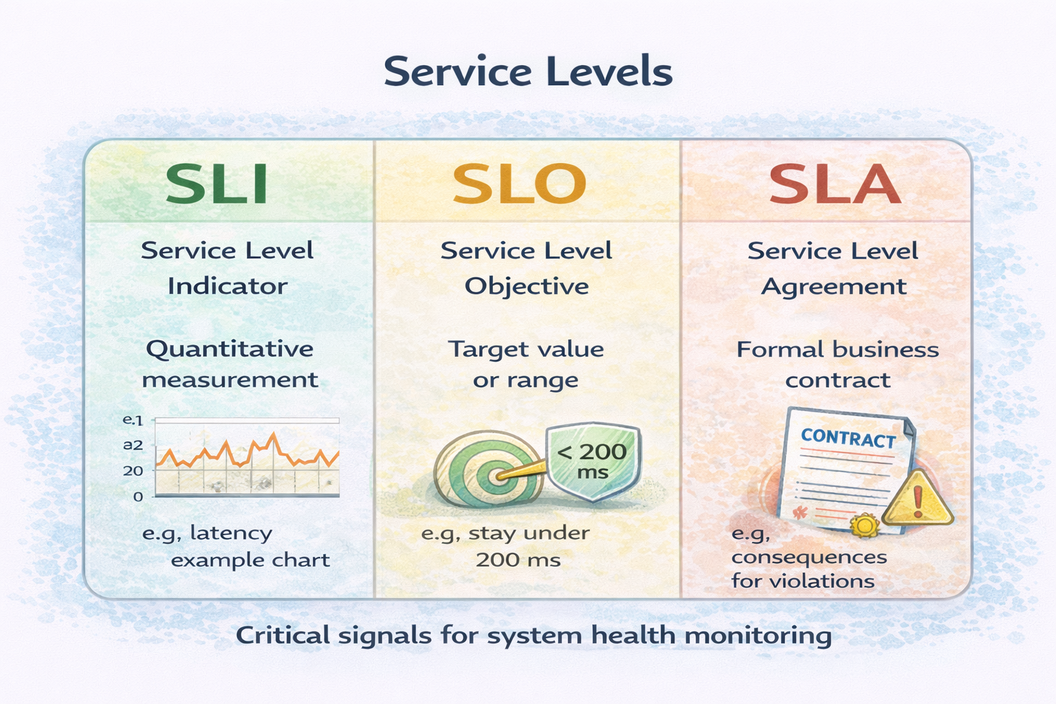 Service Levels: SLI, SLO, SLA